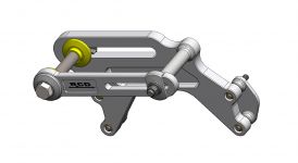 Outboard Supported Idler without pulley - BB Chevy Full Competion Idler Bracket Outboard Support